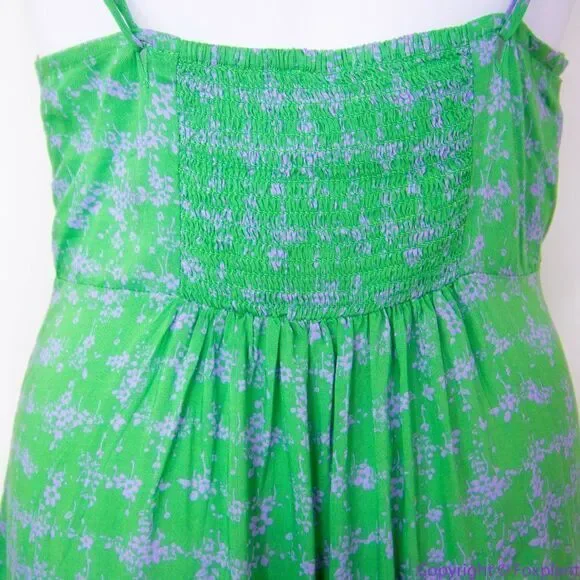 NEW Intimately Free People‎ Caught Up Printed Slip Dress, Green, M